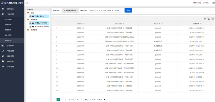 農業四情監測預警管理系統